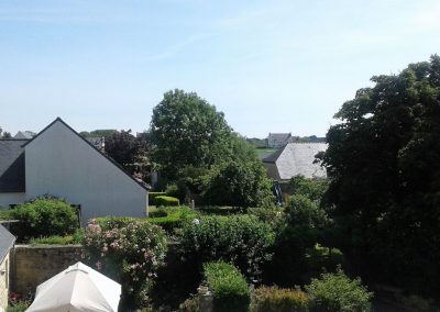 Vue de la chambre d'hotel Pouldreuzic